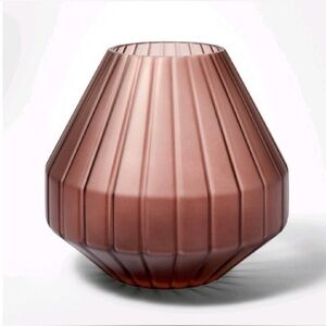 Studio McGee Brown Fluted Vase